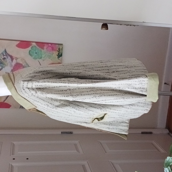 A People United jacket long sleeve button front reversible collar khaki green M - Picture 11 of 12